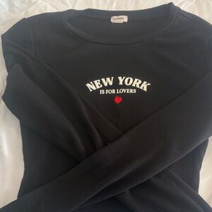 Garage Black Long Sleeve with New York Graphic
